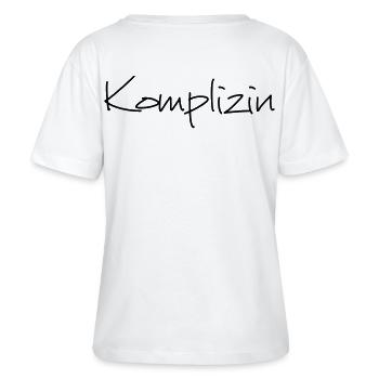 Komplizin Junggesellenabschied Freundin - Stanley/Stella Relaxed Rundhals Frauen Bio-T-Shirt SERENA - Weiß - Hinten - Anna (173cm)