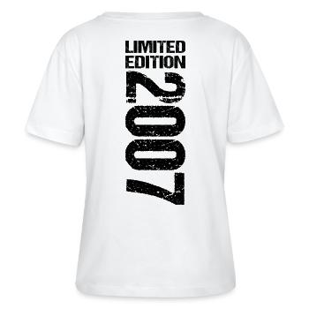 18. Geburtstag Limited Edition 2007 Jahrgang 2007 - Stanley/Stella Relaxed Rundhals Frauen Bio-T-Shirt SERENA - Weiß - Hinten - Anna (173cm)