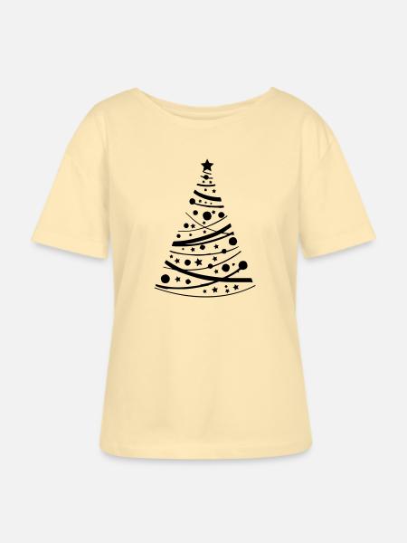 tannenbaum - Stanley/Stella Relaxed Rundhals Frauen Bio-T-Shirt SERENA - Creme