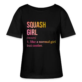 quetschen - Stanley/Stella Relaxed Rundhals Frauen Bio-T-Shirt SERENA - Schwarz - Vorne - Anna (173cm)