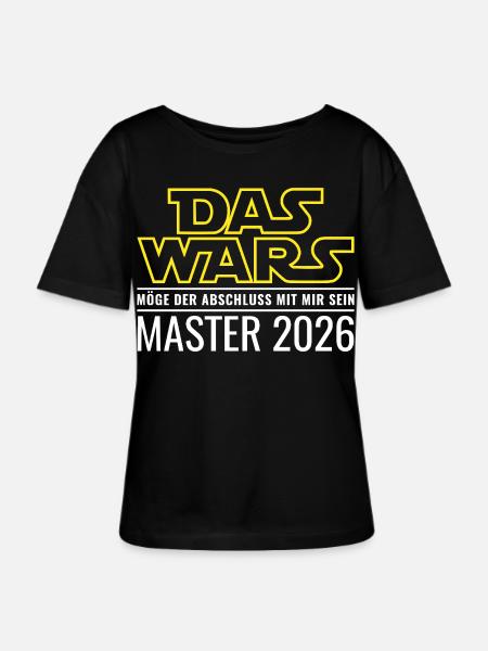 Master 2026 Das wars - Stanley/Stella Relaxed Rundhals Frauen Bio-T-Shirt SERENA - Schwarz