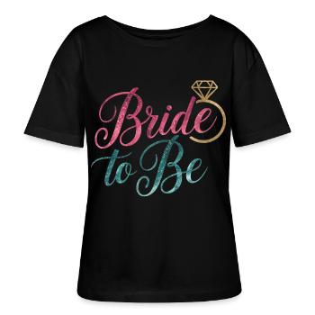 Bride To Be - Stanley/Stella Relaxed Rundhals Frauen Bio-T-Shirt SERENA - Schwarz - Vorne - Anna (173cm)