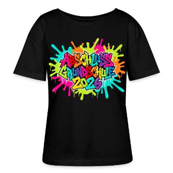 Grundschule Abschluss 2026 - Stanley/Stella Relaxed Rundhals Frauen Bio-T-Shirt SERENA - Schwarz - Vorne - Anna (173cm)