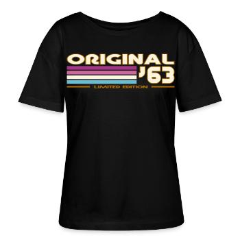1963 - Stanley/Stella Relaxed Rundhals Frauen Bio-T-Shirt SERENA - Schwarz - Vorne - Anna (173cm)