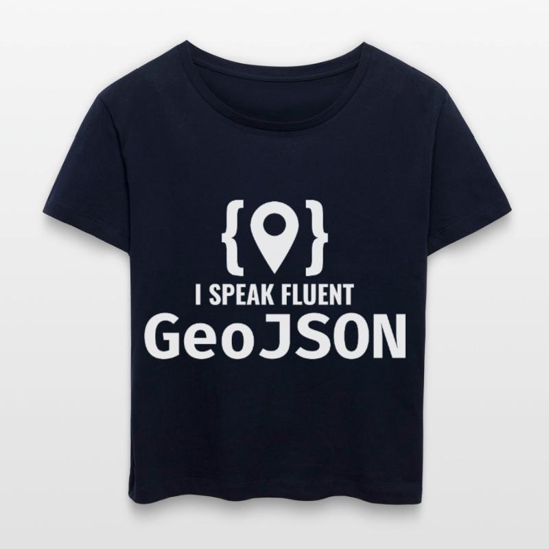 GeoJSON Entwickler Programmierer Programmierer GIS Mapping Stanley/Stella Relaxed Rundhals Frauen Bio-T-Shirt SERENA
