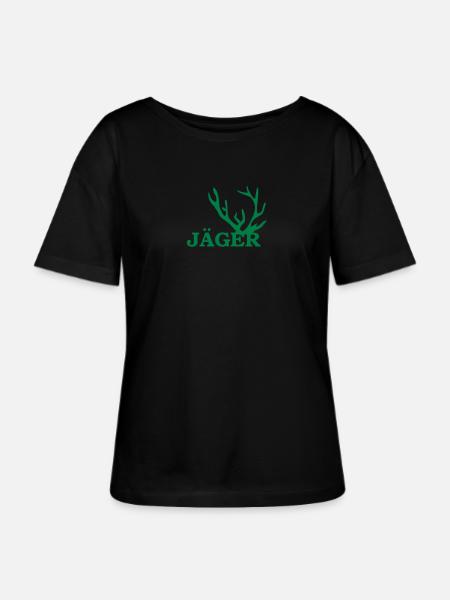 jäger - Stanley/Stella Relaxed Rundhals Frauen Bio-T-Shirt SERENA - Schwarz