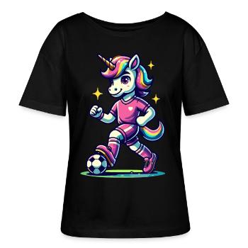 Fans de licornes de football Licornes de football Licorne - T-shirt bio à col rond SERENA Stanley/Stella Femme - noir - Devant - Anna (173cm)