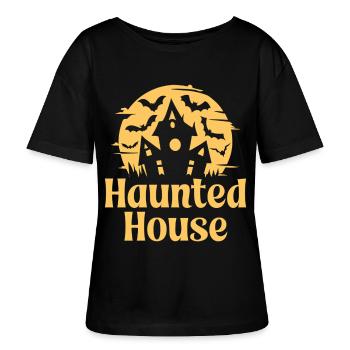 maison hantée - T-shirt bio à col rond SERENA Stanley/Stella Femme - noir - Devant - Anna (173cm)