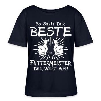 Best Forage Master - Stanley/Stella SERENA Relaxed Women’s Organic Round Neck T-shirt - navy - Front - Anna (173cm)