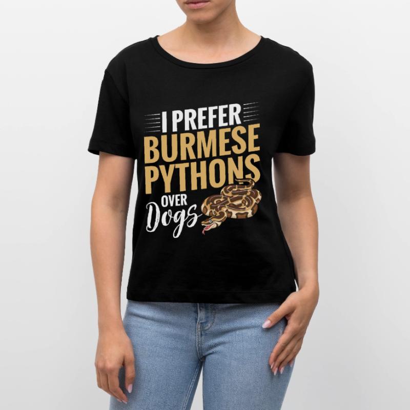 Python birman Stuff Reptile Foos Propriétaire de serpent T-shirt bio à col rond SERENA Stanley/Stella Femme