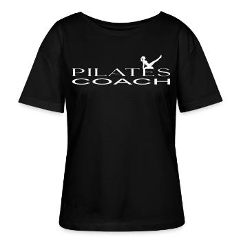 Pilates - T-shirt bio à col rond SERENA Stanley/Stella Femme - noir - Devant - Anna (173cm)