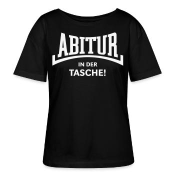 Abitur – In Der Tasche! (Abiturient Abi Konkav W) - Stanley/Stella Relaxed Rundhals Frauen Bio-T-Shirt SERENA - Schwarz - Vorne - Anna (173cm)