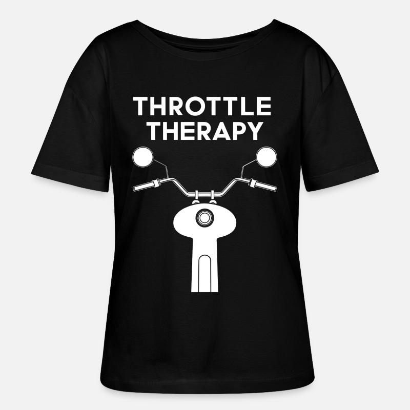 Throttle Therapy - Stanley/Stella Relaxed Rundhals Frauen Bio-T-Shirt SERENA - Schwarz