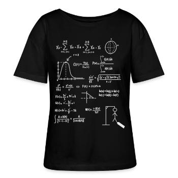 Mathematik - Stanley/Stella Relaxed Rundhals Frauen Bio-T-Shirt SERENA - Schwarz - Vorne - Anna (173cm)