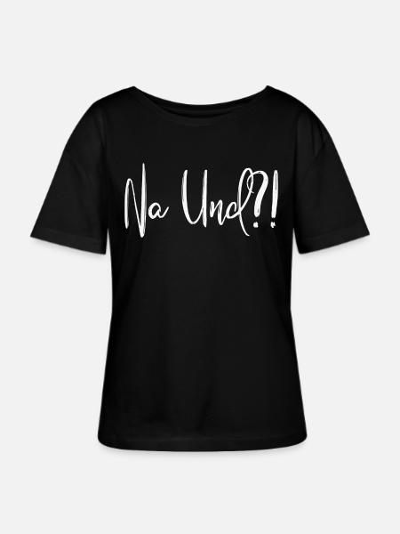 Na Und?! - Stanley/Stella Relaxed Rundhals Frauen Bio-T-Shirt SERENA - Schwarz