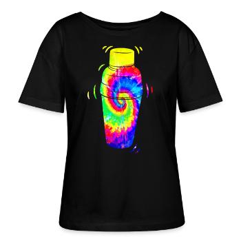 Bartender Mixologist Tie Dye - Stanley/Stella Relaxed Rundhals Frauen Bio-T-Shirt SERENA - Schwarz - Vorne - Anna (173cm)