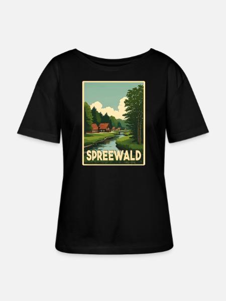 Spreewald - Stanley/Stella Relaxed Rundhals Frauen Bio-T-Shirt SERENA - Schwarz