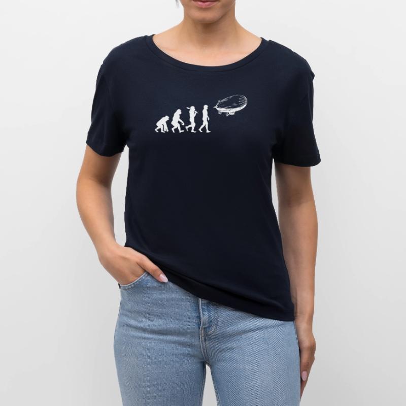 Evolution du dirigeable T-shirt bio à col rond SERENA Stanley/Stella Femme