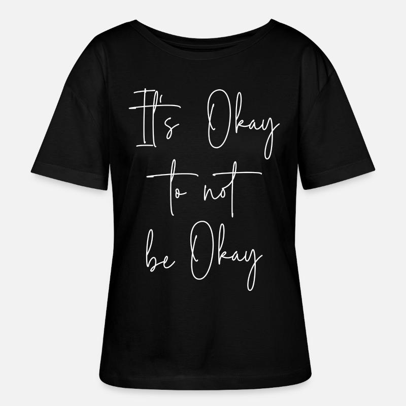 C’est normal de ne pas aller bien - T-shirt bio à col rond SERENA Stanley/Stella Femme - noir