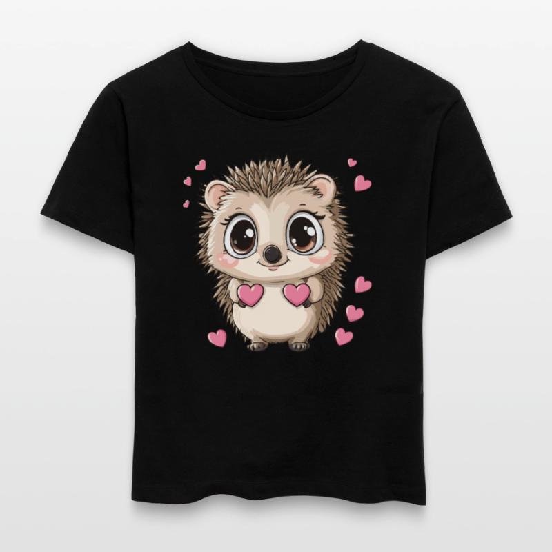 Hérisson avec des cœurs T-shirt bio à col rond SERENA Stanley/Stella Femme