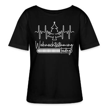 Weihnachtsstimmung loading - Stanley/Stella Relaxed Rundhals Frauen Bio-T-Shirt SERENA - Schwarz - Vorne - Anna (173cm)