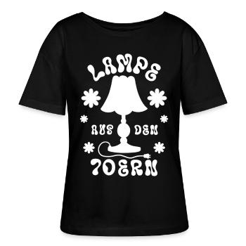 Lampe aus den 70ern - Stanley/Stella Relaxed Rundhals Frauen Bio-T-Shirt SERENA - Schwarz - Vorne - Anna (173cm)