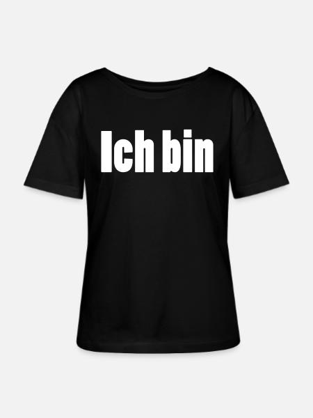 ich bin + dein Name - Stanley/Stella Relaxed Rundhals Frauen Bio-T-Shirt SERENA - Schwarz