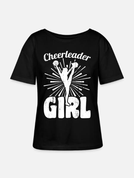 Cheerleader Girl - Stanley/Stella Relaxed Rundhals Frauen Bio-T-Shirt SERENA - Schwarz