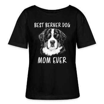 Bouvier bernois Dicton bouvier bernois - T-shirt bio à col rond SERENA Stanley/Stella Femme - noir - Devant - Anna (173cm)