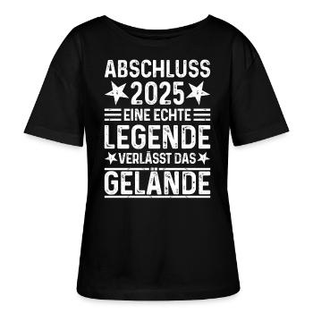 Abschluss 2025 Eine Legende verlässt das Gelände - Stanley/Stella Relaxed Rundhals Frauen Bio-T-Shirt SERENA - Schwarz - Vorne - Anna (173cm)