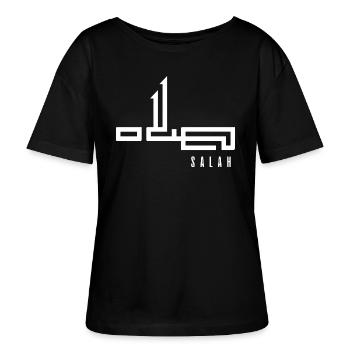 Salah in Arabic - prayer - Stanley/Stella SERENA Relaxed Women’s Organic Round Neck T-shirt - black - Front - Anna (173cm)