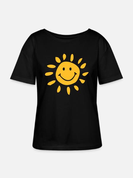 Sonne - Stanley/Stella Relaxed Rundhals Frauen Bio-T-Shirt SERENA - Schwarz