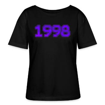 Computer 1998 - Stanley/Stella SERENA Relaxed Women’s Organic Round Neck T-shirt - black - Front - Anna (173cm)