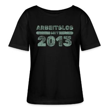 2013 2013 - Stanley/Stella SERENA Relaxed Women’s Organic Round Neck T-shirt - black - Front - Anna (173cm)