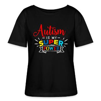 Autisme Autiste ADHD Autisme Asperger Cadeau - T-shirt bio à col rond SERENA Stanley/Stella Femme - noir - Devant - Anna (173cm)