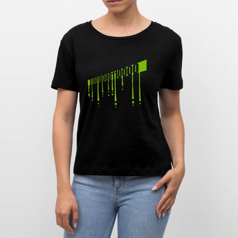 Binary Code Program Language Stanley/Stella SERENA Relaxed Women’s Organic Round Neck T-shirt