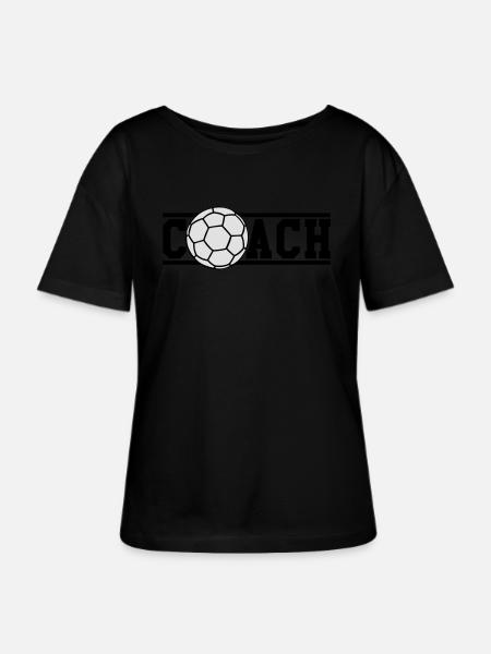 Handball Coach - Stanley/Stella Relaxed Rundhals Frauen Bio-T-Shirt SERENA - Schwarz