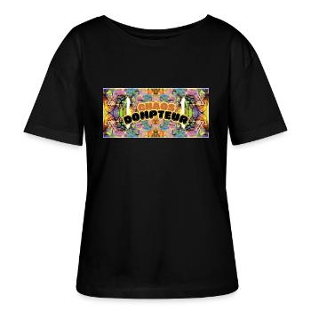 Chaos Dompteur - das perfekte ADHS Shirt - Psycho - Stanley/Stella Relaxed Rundhals Frauen Bio-T-Shirt SERENA - Schwarz - Vorne - Anna (173cm)