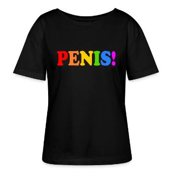 Pénis - T-shirt bio à col rond SERENA Stanley/Stella Femme - noir - Devant - Anna (173cm)