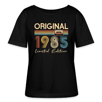 40. Geburtstag 40 Jahre Original 1985 - Stanley/Stella Relaxed Rundhals Frauen Bio-T-Shirt SERENA - Schwarz - Vorne - Anna (173cm)