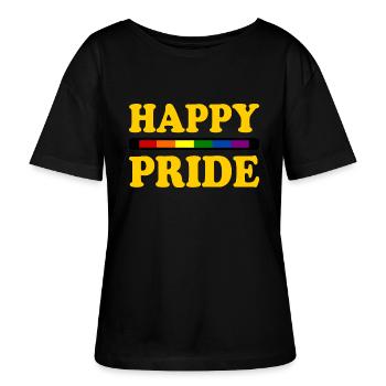 Happy pride - T-shirt bio à col rond SERENA Stanley/Stella Femme - noir - Devant - Anna (173cm)