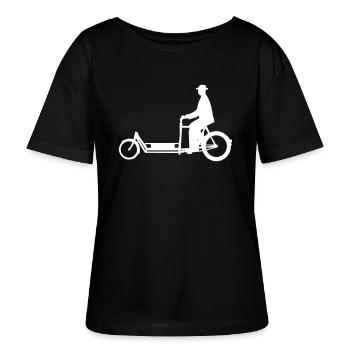 Long John Bicycle - Stanley/Stella Relaxed Rundhals Frauen Bio-T-Shirt SERENA - Schwarz - Vorne - Anna (173cm)