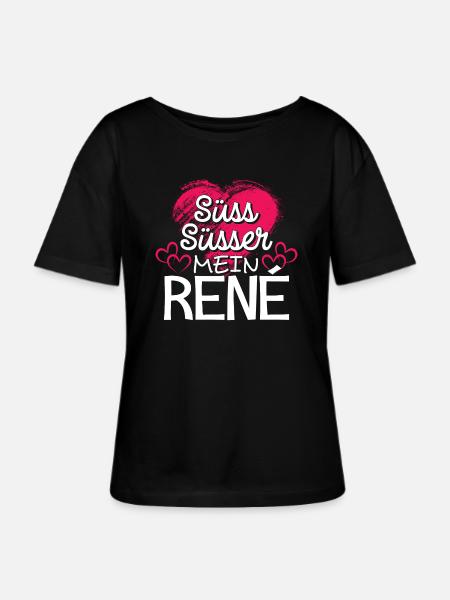 RENÉ - süss - Stanley/Stella Relaxed Rundhals Frauen Bio-T-Shirt SERENA - Schwarz