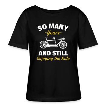 Goldene Hochzeit lustige Sprüche - Stanley/Stella Relaxed Rundhals Frauen Bio-T-Shirt SERENA - Schwarz - Vorne - Anna (173cm)