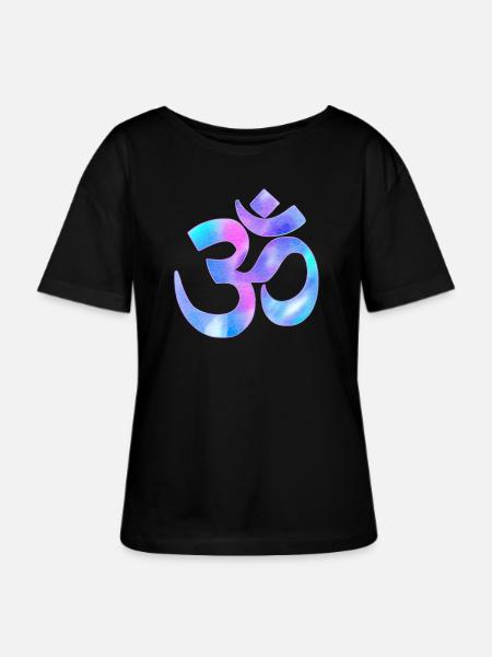 Om - Stanley/Stella Relaxed Rundhals Frauen Bio-T-Shirt SERENA - Schwarz