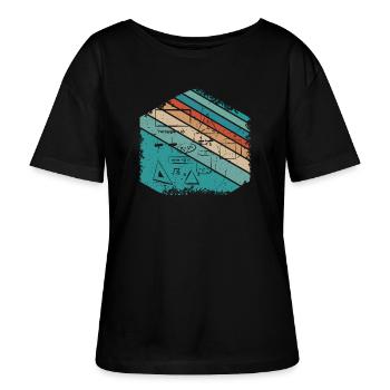 Enseignant de mathématiques Conception des mathématiques - T-shirt bio à col rond SERENA Stanley/Stella Femme - noir - Devant - Anna (173cm)