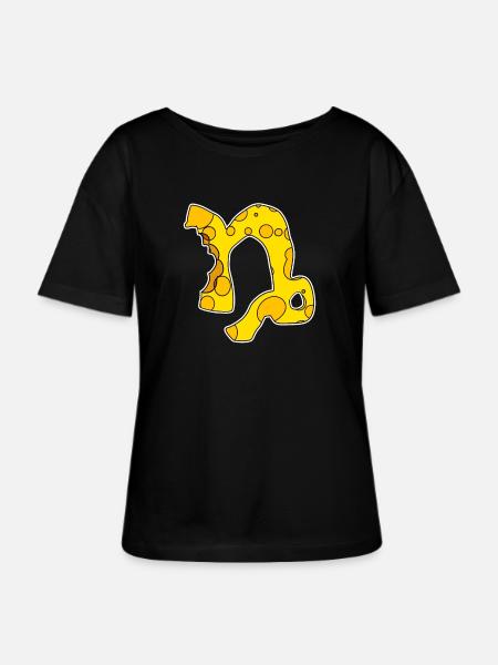 Sternzeichen Steinbock Symbol - Stanley/Stella Relaxed Rundhals Frauen Bio-T-Shirt SERENA - Schwarz