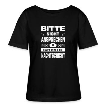 Pflegerin Geschenke Pflege Lustig Krankenpflegerin - Stanley/Stella Relaxed Rundhals Frauen Bio-T-Shirt SERENA - Schwarz - Vorne - Anna (173cm)