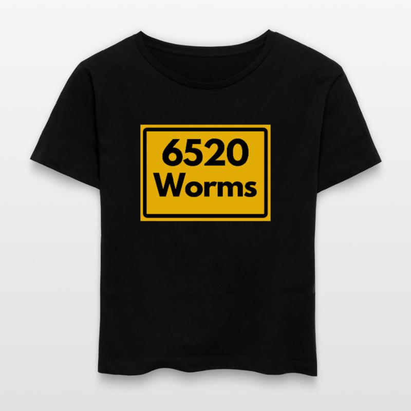 OLD POSTCODE POSTCODE RETRO 6520 WORMS Stanley/Stella SERENA Relaxed Women’s Organic Round Neck T-shirt