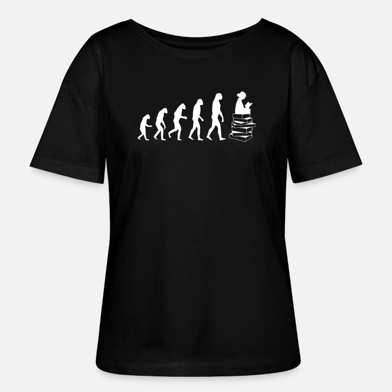Read evolution white - Stanley/Stella SERENA Relaxed Women’s Organic Round Neck T-shirt - black